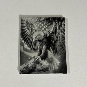 Laser Engraved Reflective Painted Eagle